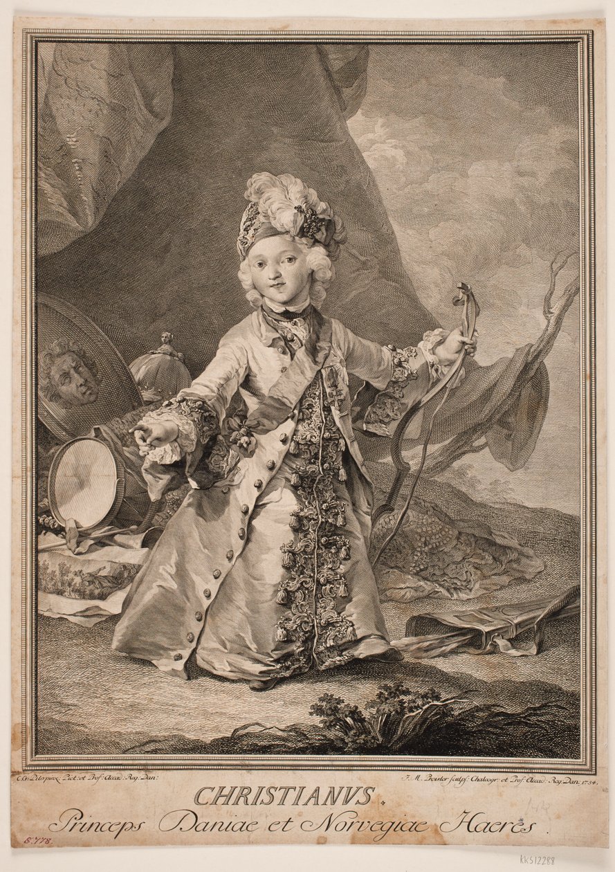 Christian VII as a Child by Johan Martin Preisler