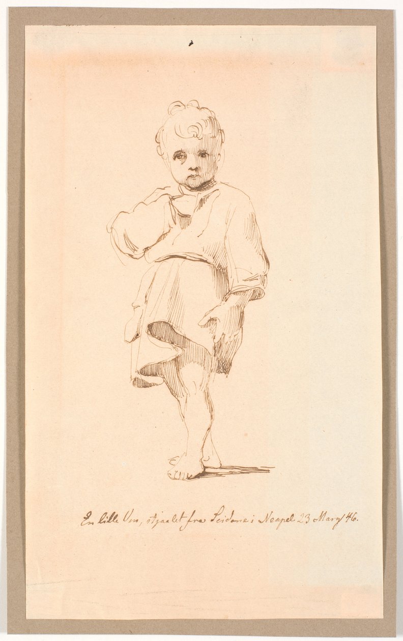 A Small Standing Boy by Johan Thomas Lundbye