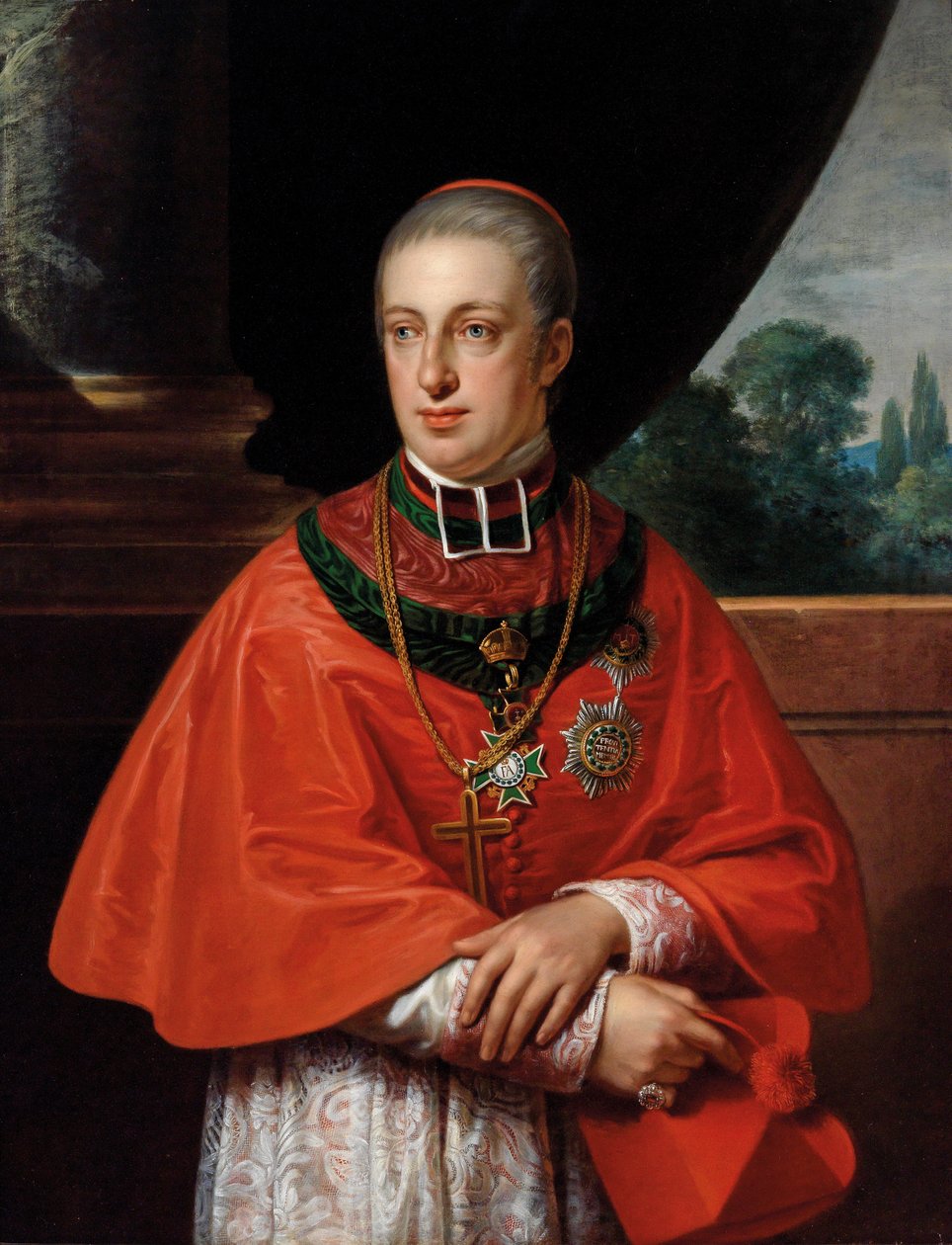 Cardinal Archduke Rudolf, Portrait as Cardinal Decorated with the St. Stephen