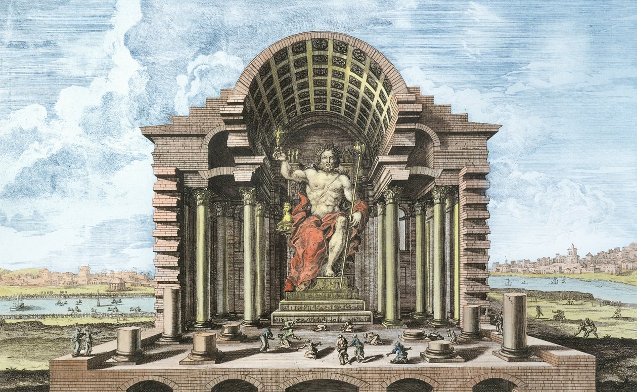 The Statue of Olympian Zeus by Phidias, plate 5 from 