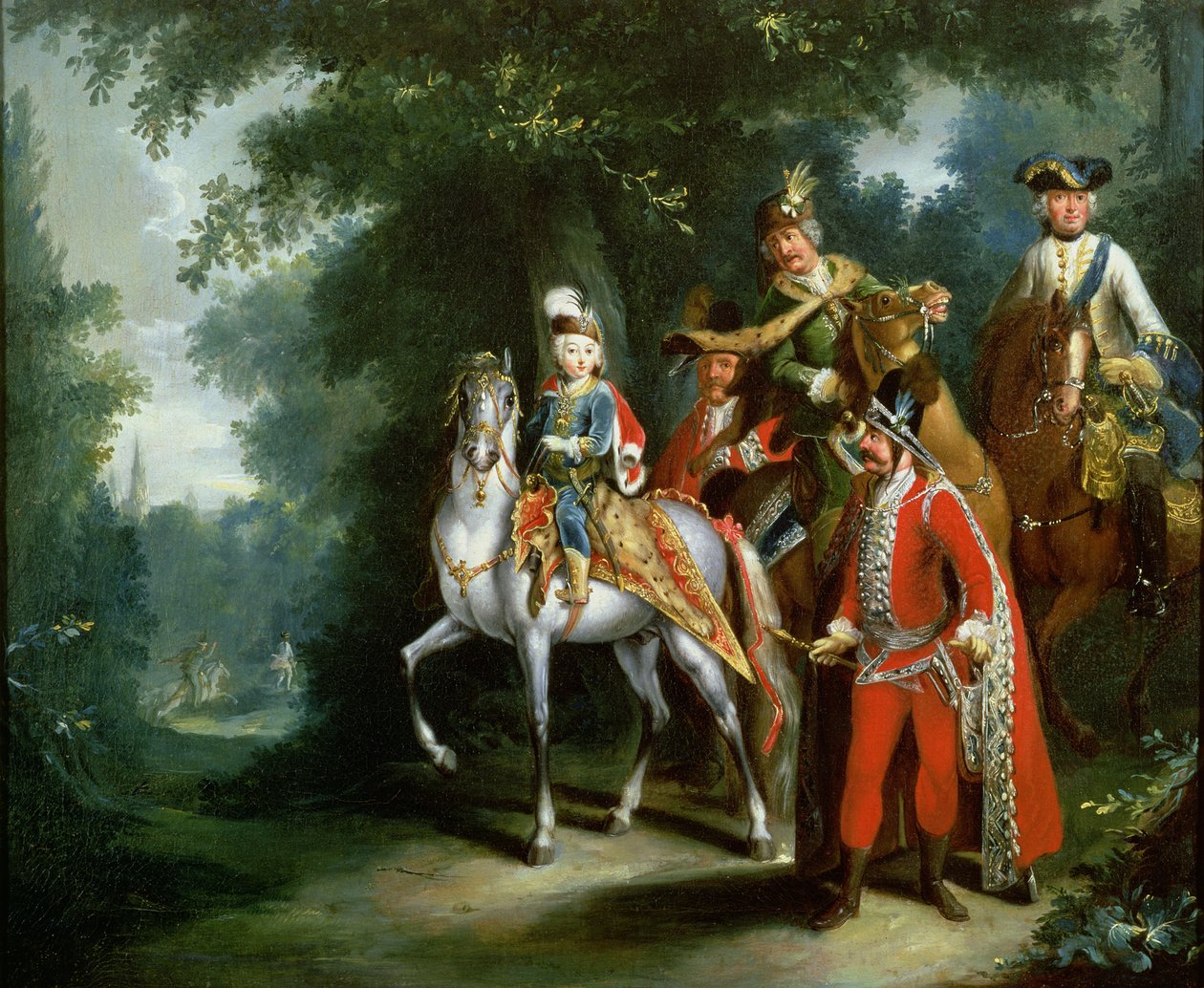 Joseph II, Emperor of Germany Learning to Ride at the Age of Six, 1748 by Johann Elias Ridinger or Riedinger