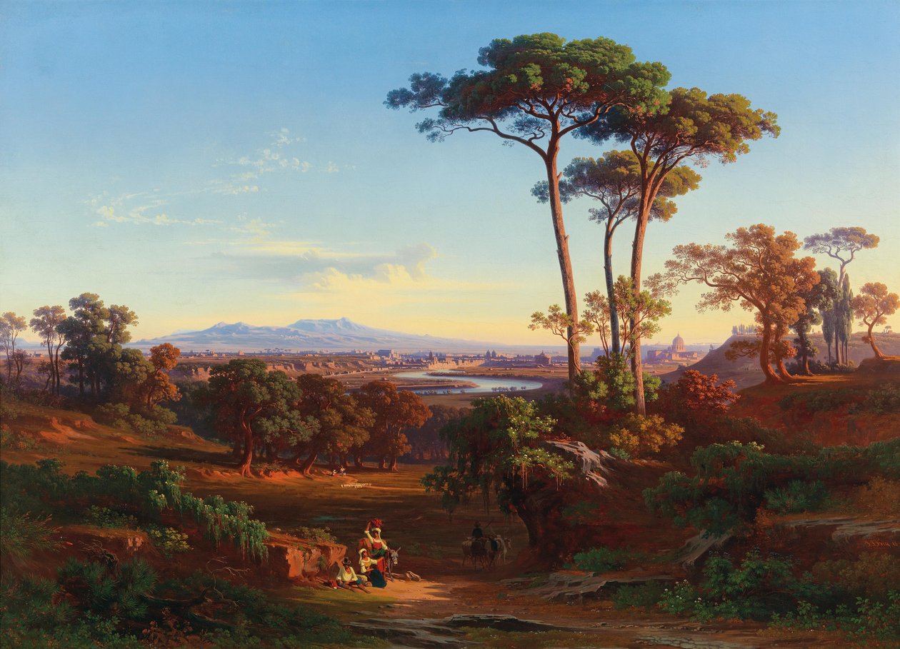 View of Rome from Monte Mario by Johann Jakob Frey
