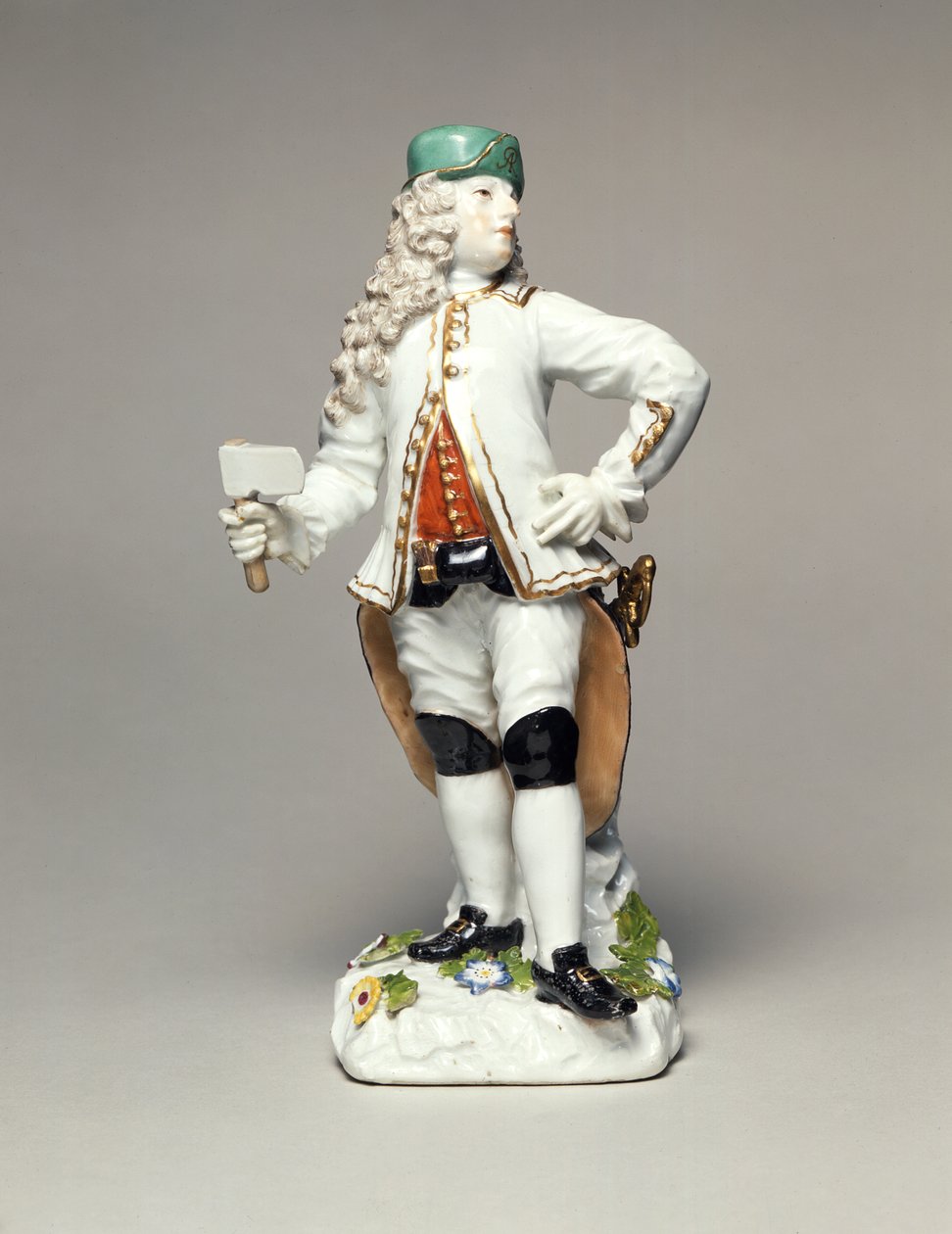 Augustus II the Strong as Commandant of the Corps of Saxon Silver Miners, Porcelain, Modelled by Johann Joachim Kandler, Meissen by Johann Joachim Kaendler