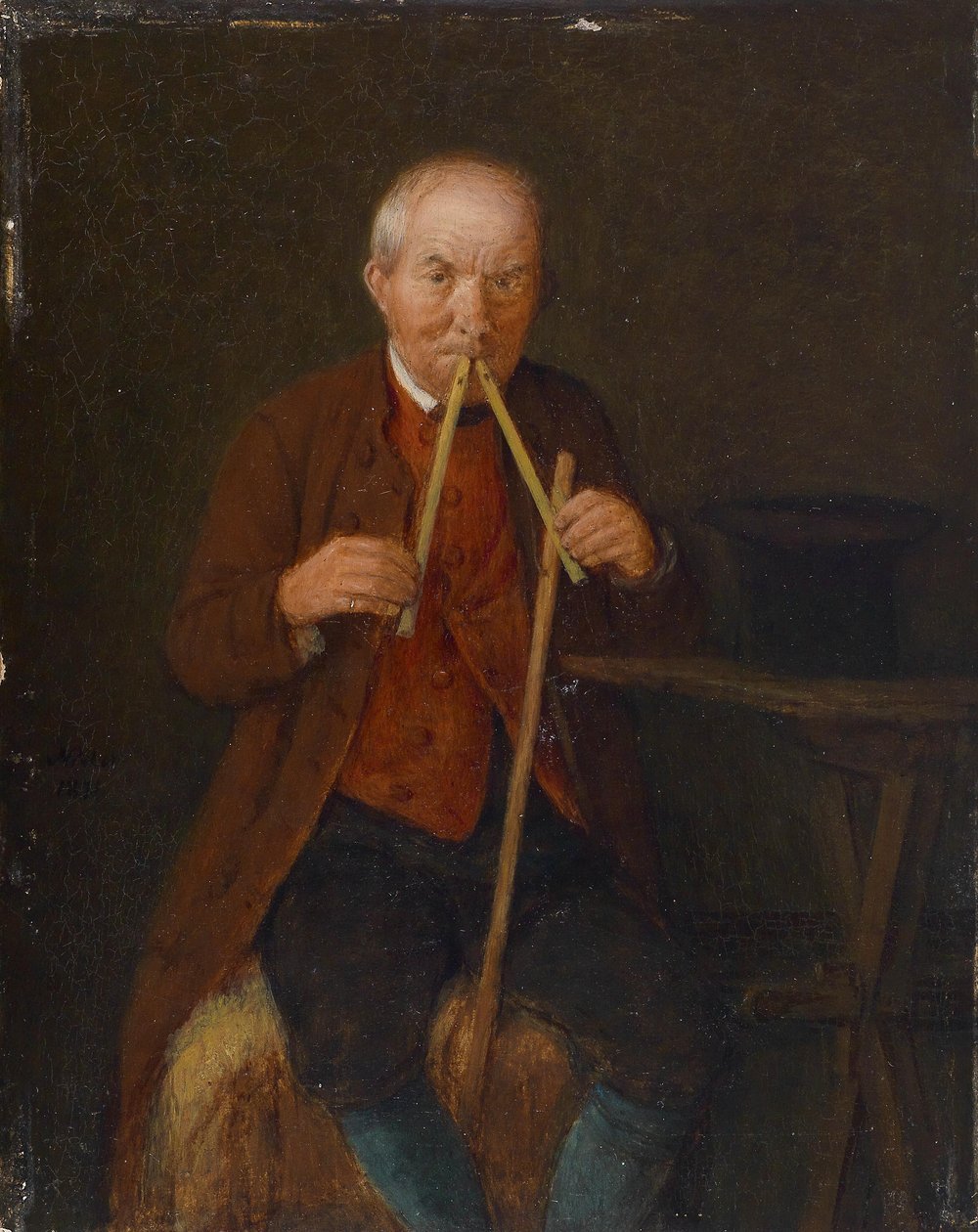 The Flute Player by Johann Michael Neder
