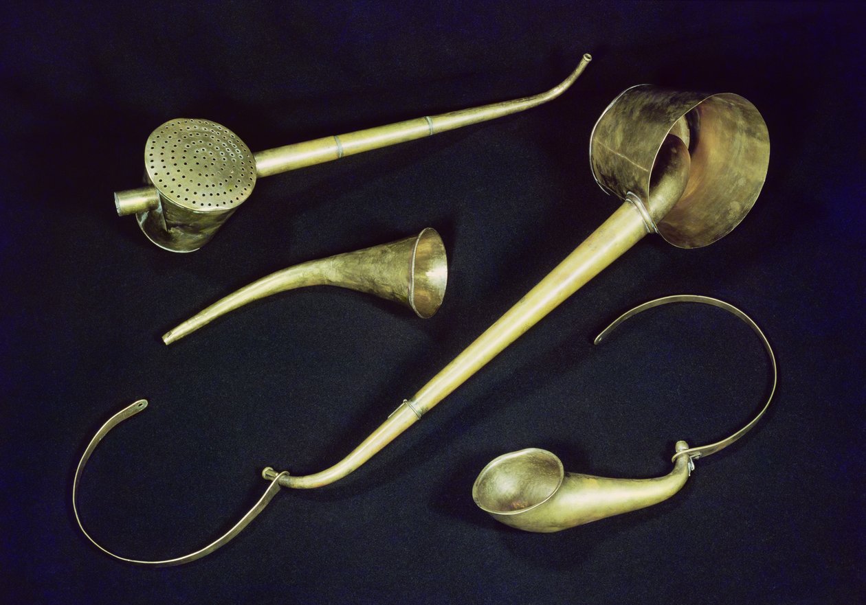 Acoustic instruments cornets belonging to Ludwig van Beethoven by Johann Nepomuk Maelzel or Malzel