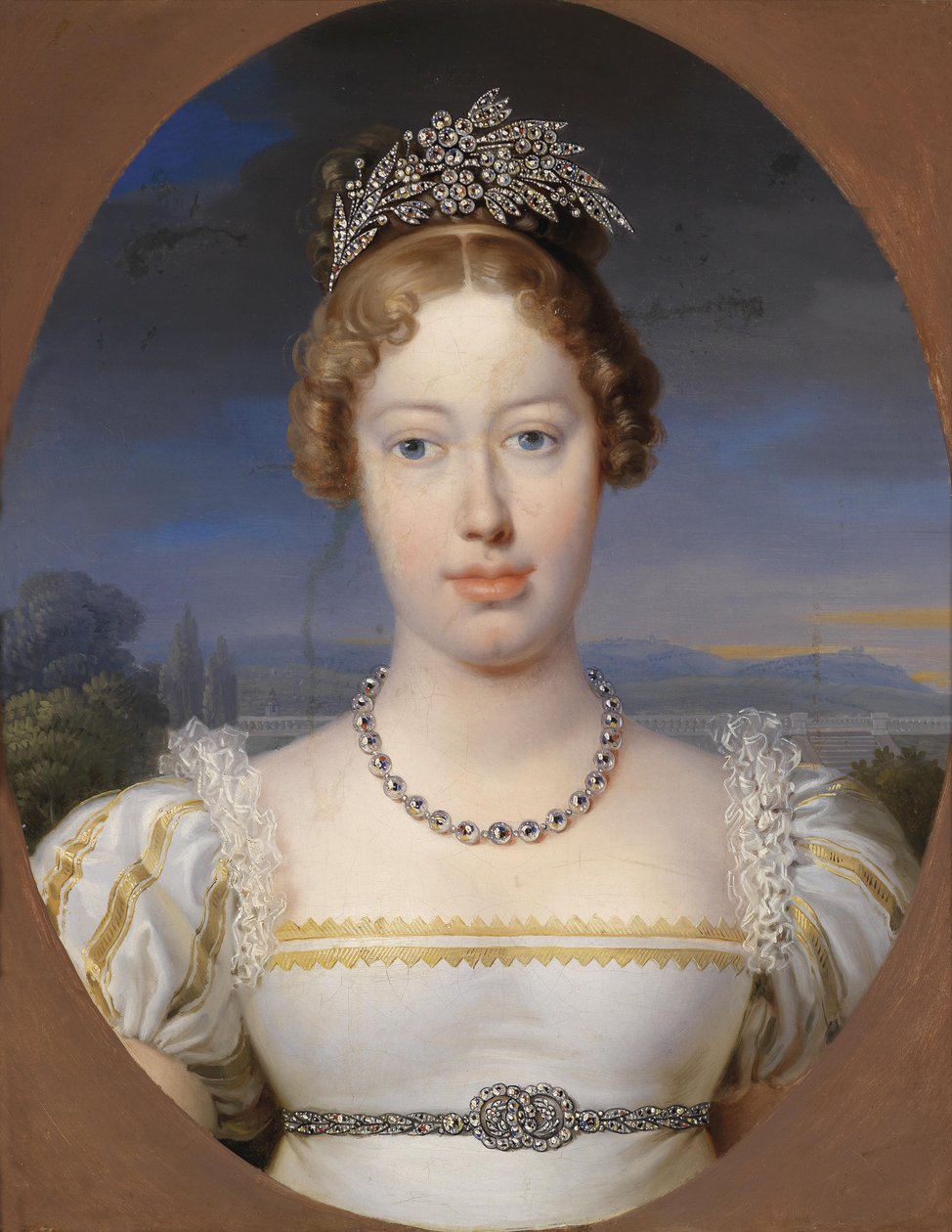 Portrait of Carolina Ferdinanda of Austria, not a Princess of Schleswig-Holstein by Johann Peter Krafft