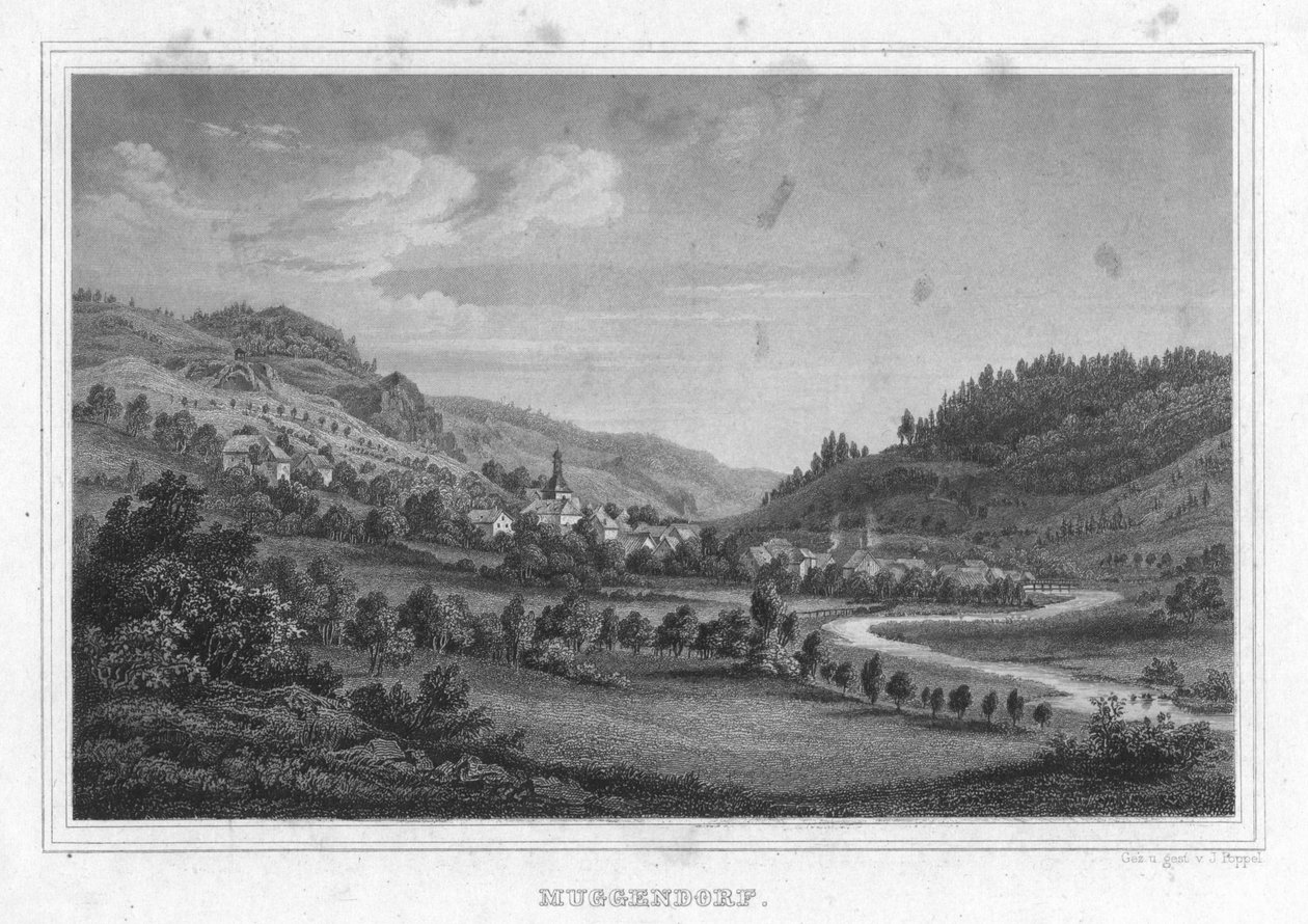 Muggendorf in Album of Franconian Switzerland by Johann Poppel
