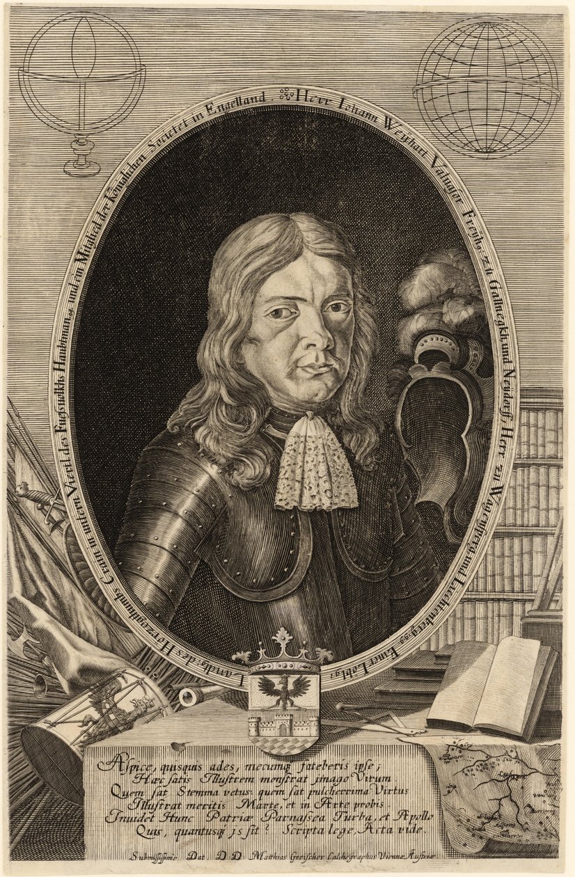 Self-portrait by Johann Weikhard von Valvasor