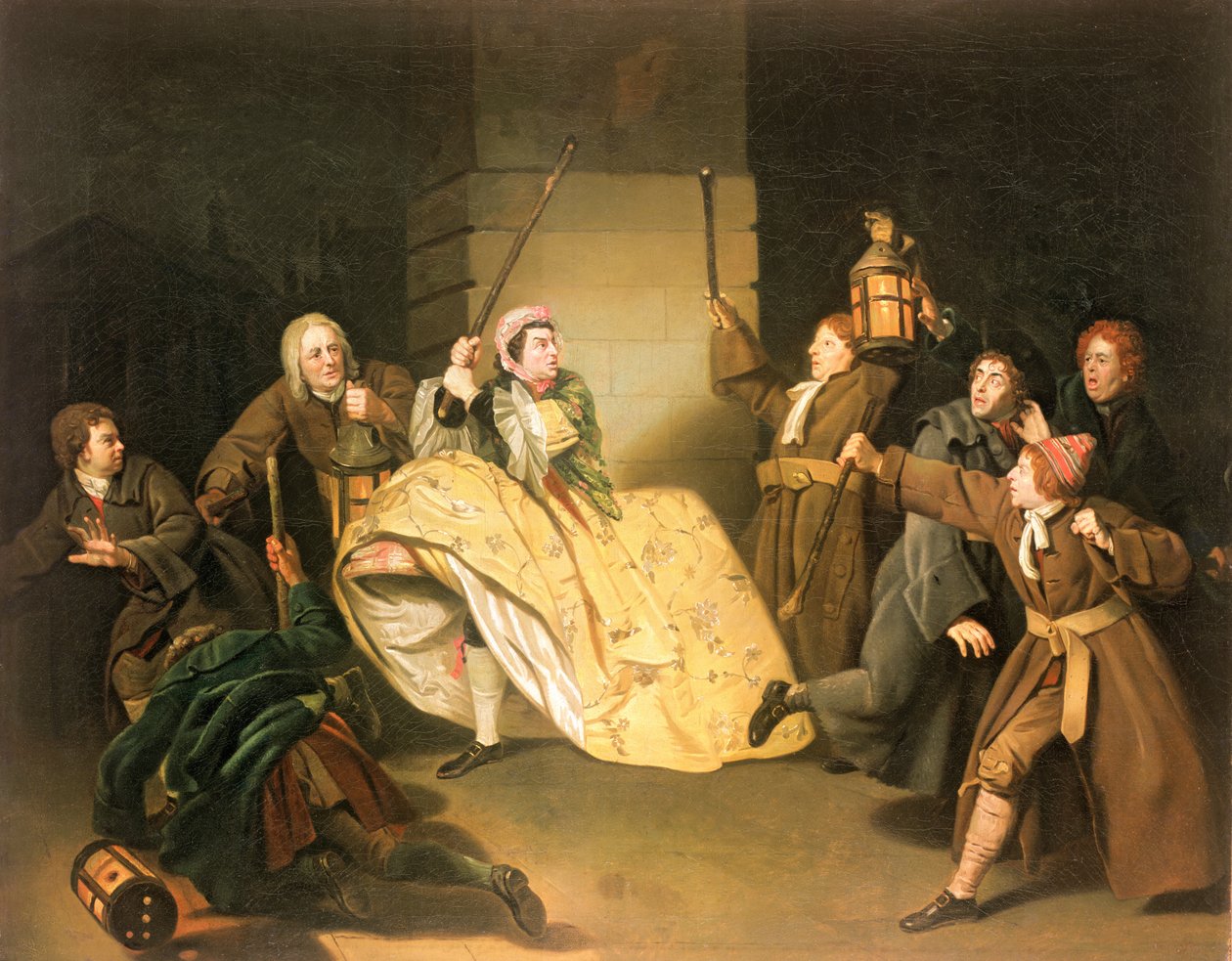 David Garrick as Sir John Brute in Vanbrugh