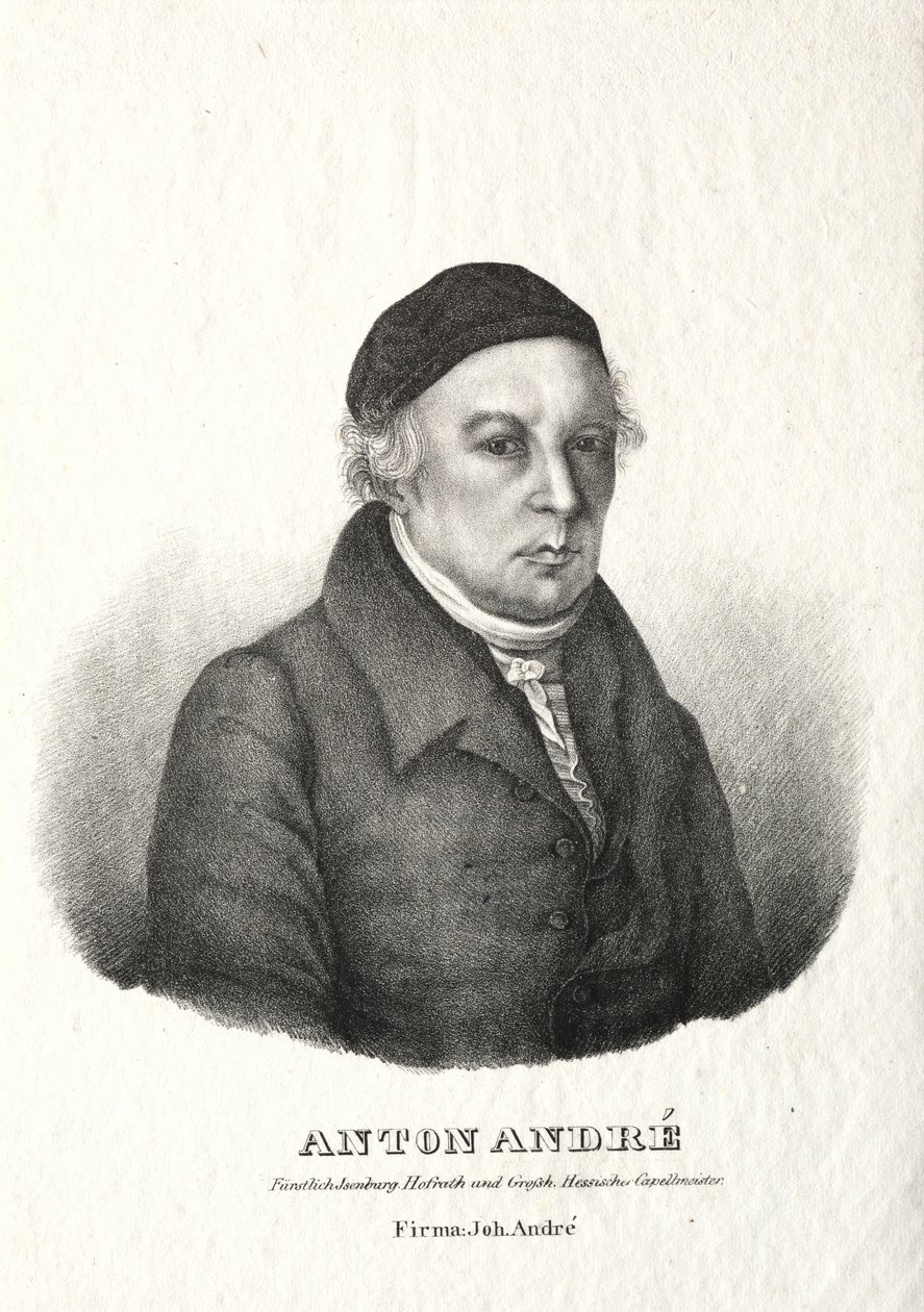 Portrait of Anton André by Johann André