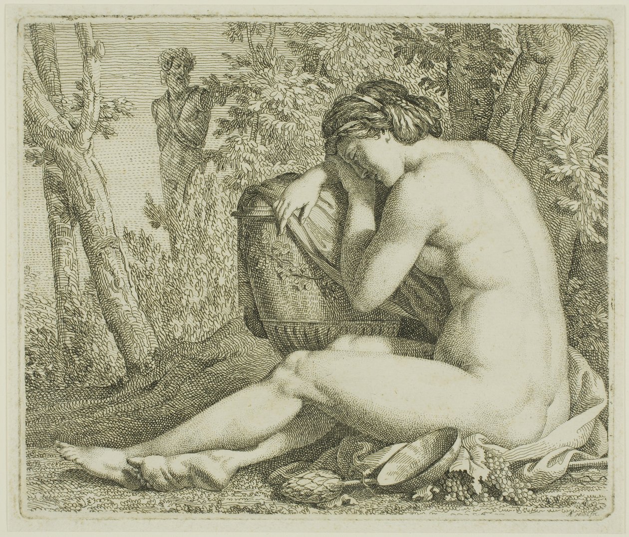 Resting Bacchante by Johann August Nahl II