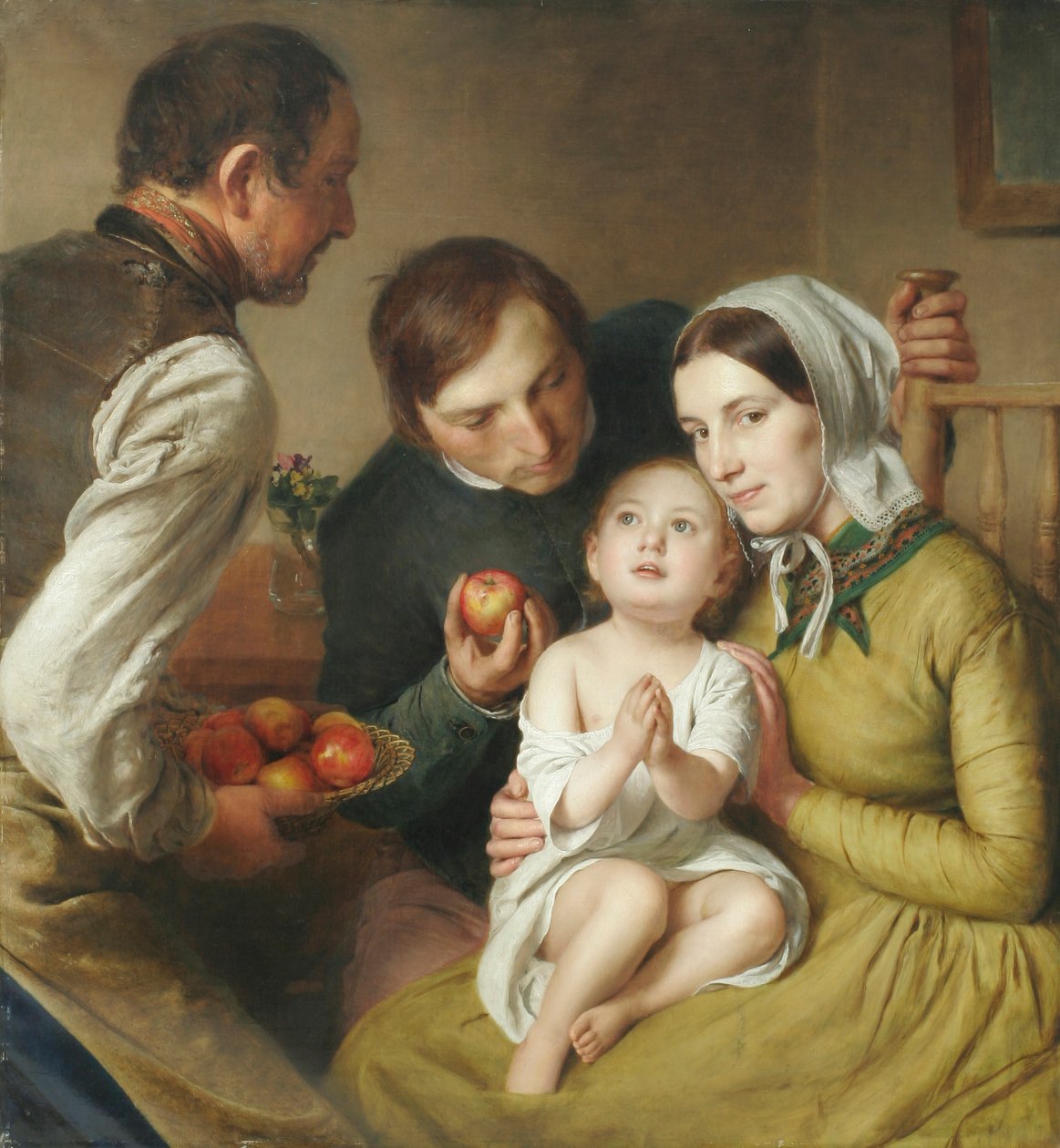 Learning to Pray (Reiter Family) by Johann Baptist Reiter
