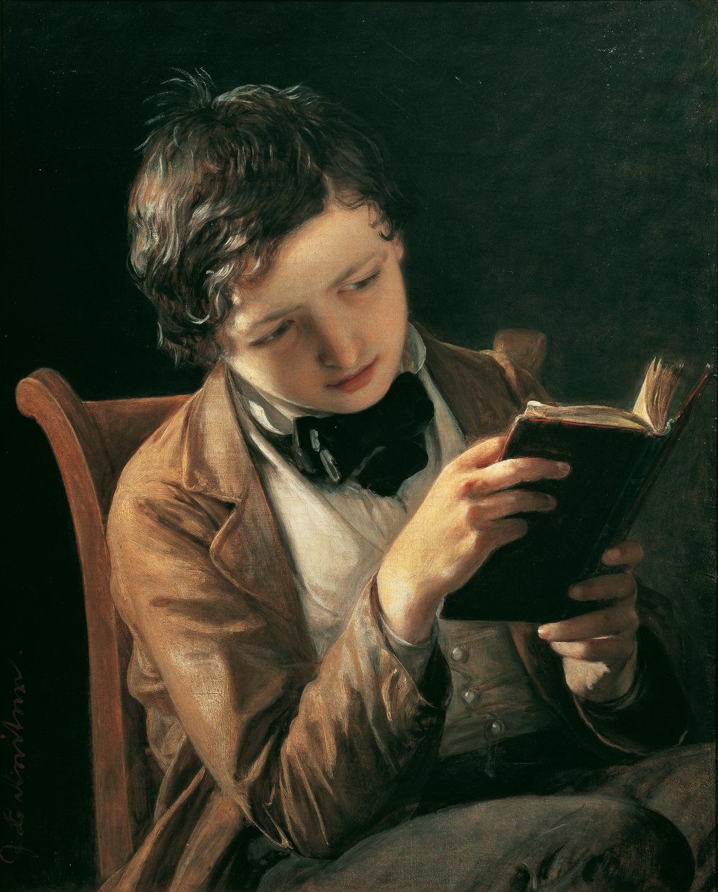 Reading Boy by Johann Baptist Reiter