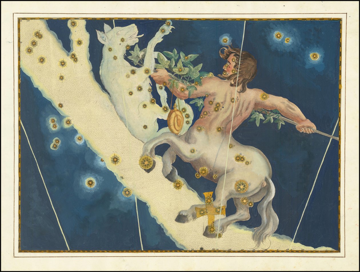 Lupus and Centaurus by Johann Bayer