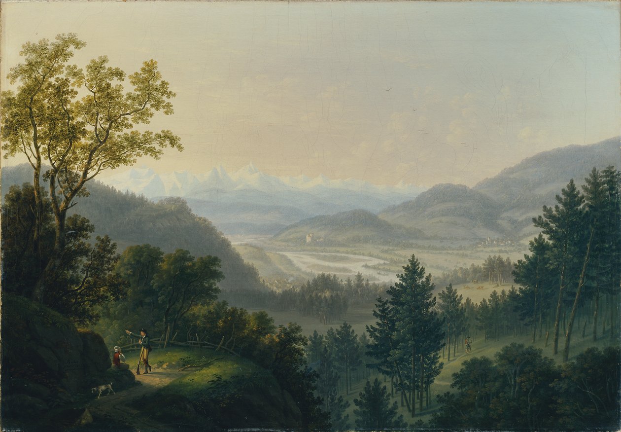 Surroundings of Habsburg Ruins by Johann Caspar Rahn