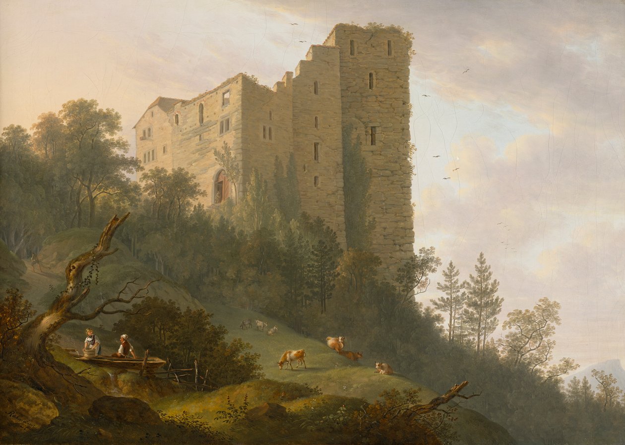 Surroundings of the Habsburg Ruins by Johann Caspar Rahn