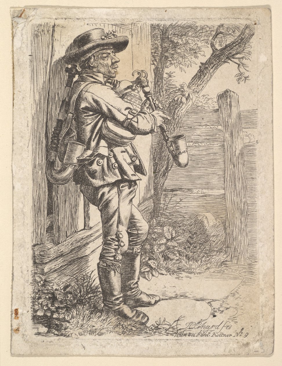 The Bagpiper by Johann Christian Erhard