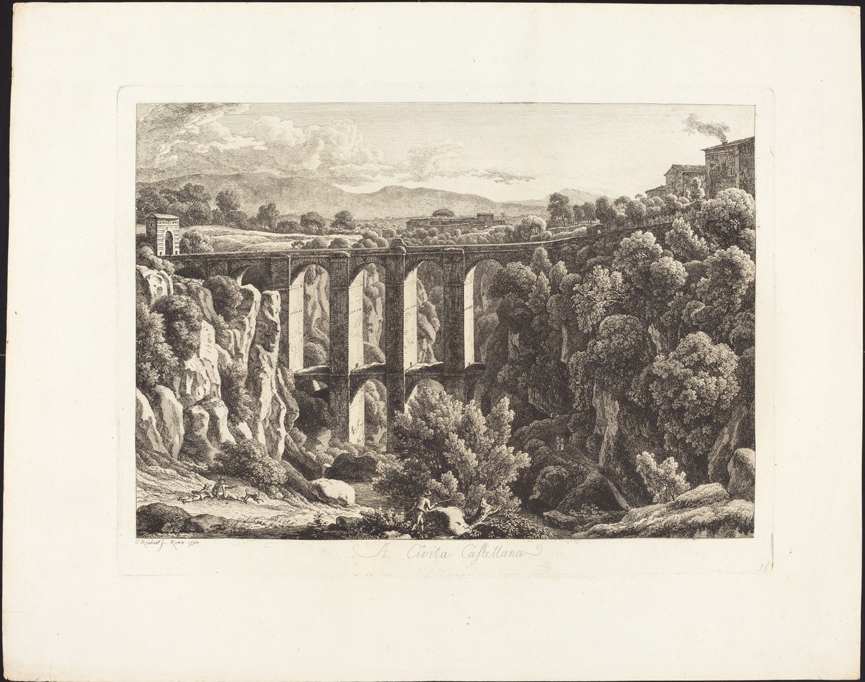 At Cività Castellana by Johann Christian Reinhart