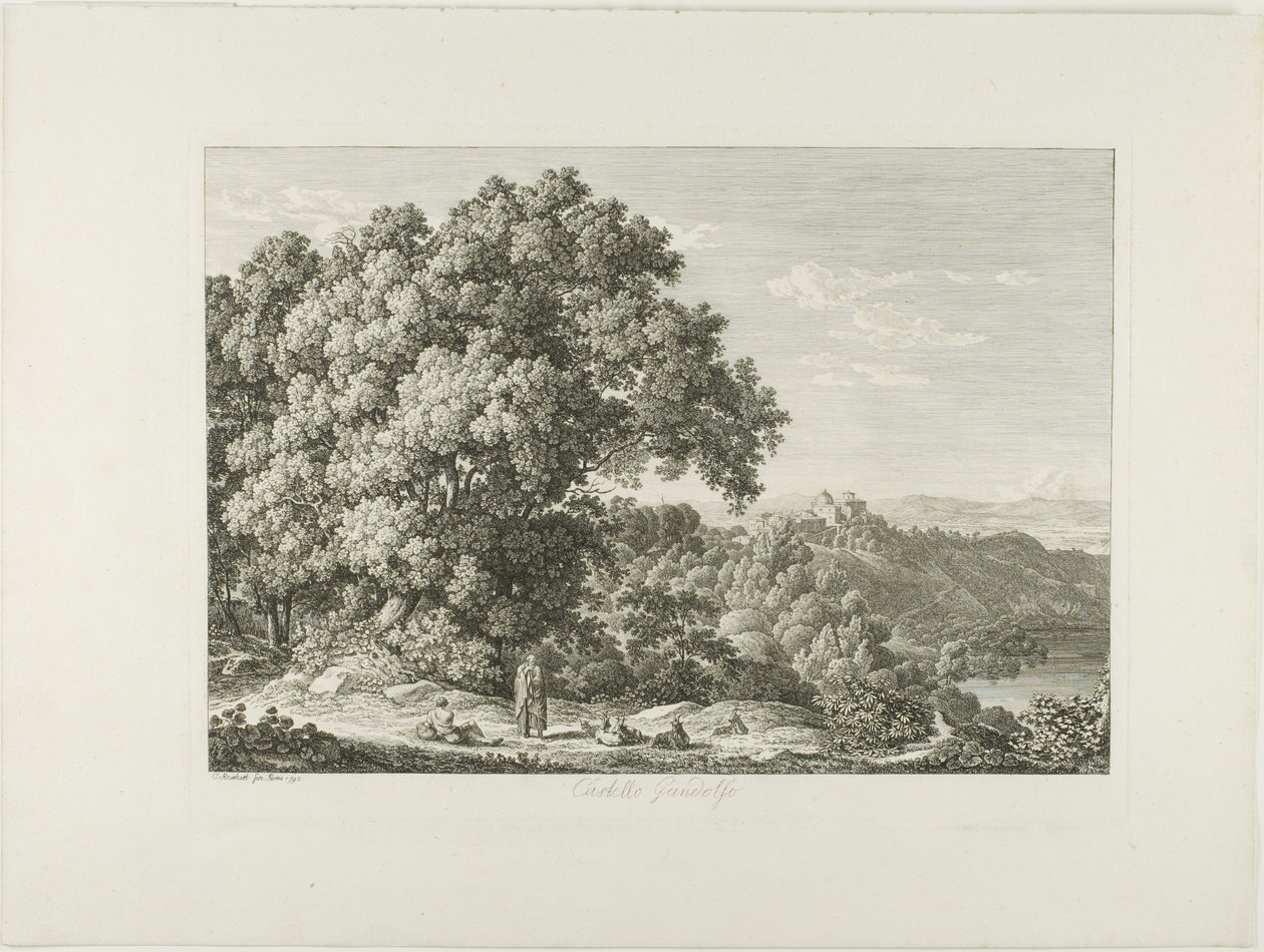 Castle Gandolfo by Johann Christian Reinhart