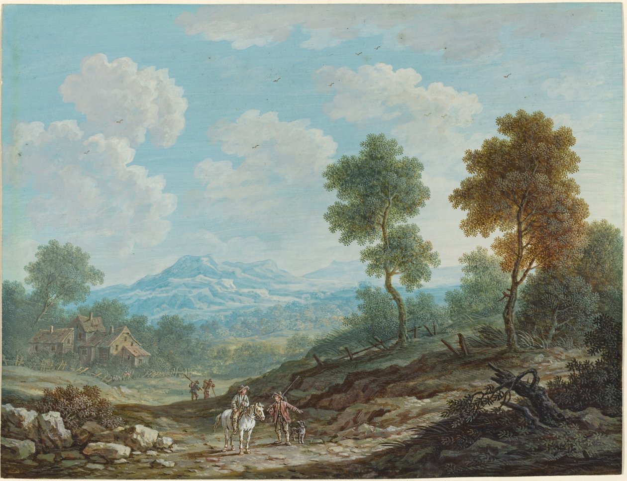Travelers in a Broad Valley by Johann Christoph Dietzsch