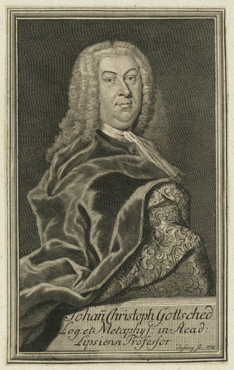 Gottsched by Johann Christoph Sysang