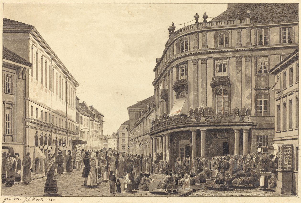 View of Muhlendamm by Johann Friedrich Stock