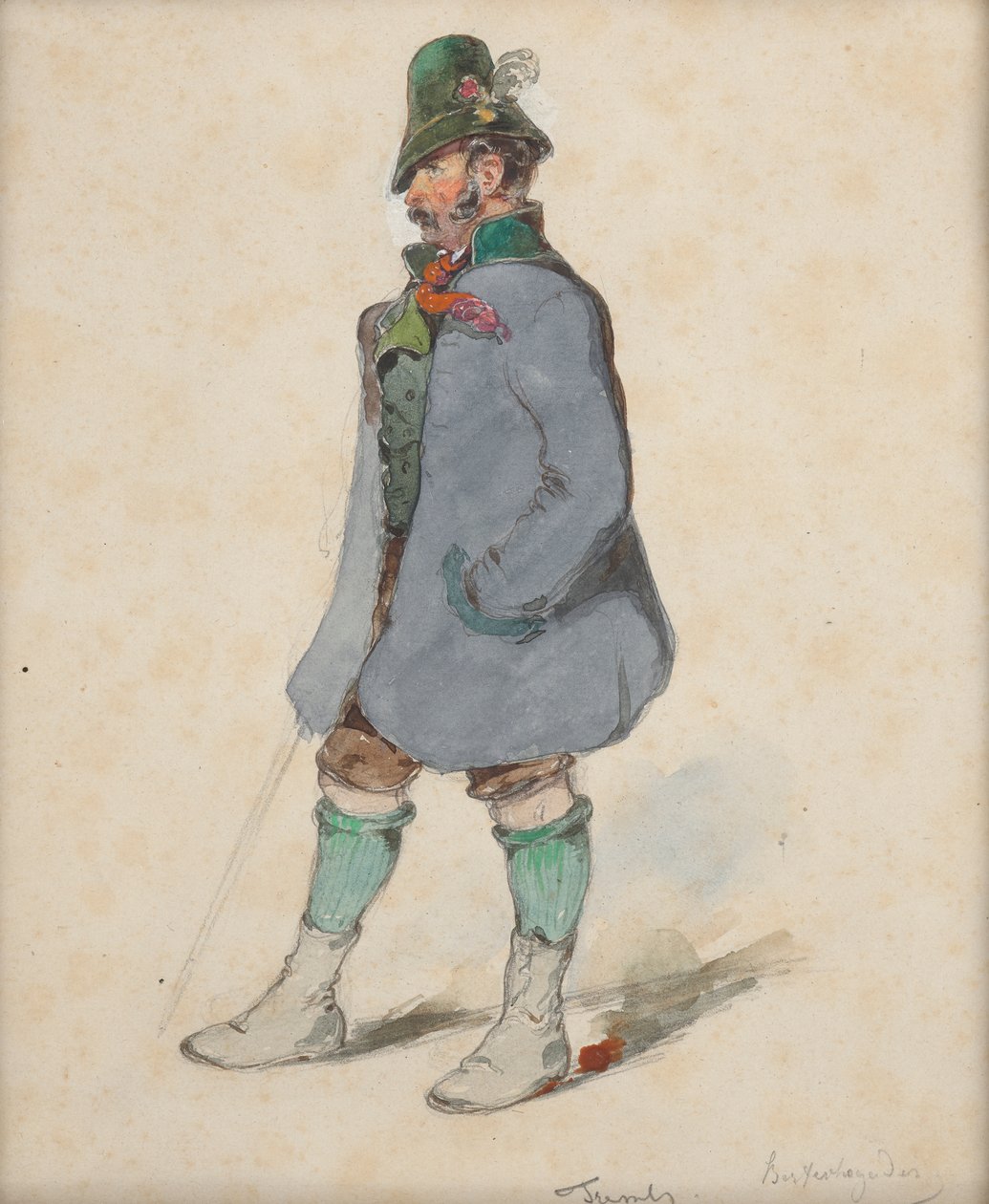 Farmer in Berchtesgaden Costume by Johann Friedrich Treml