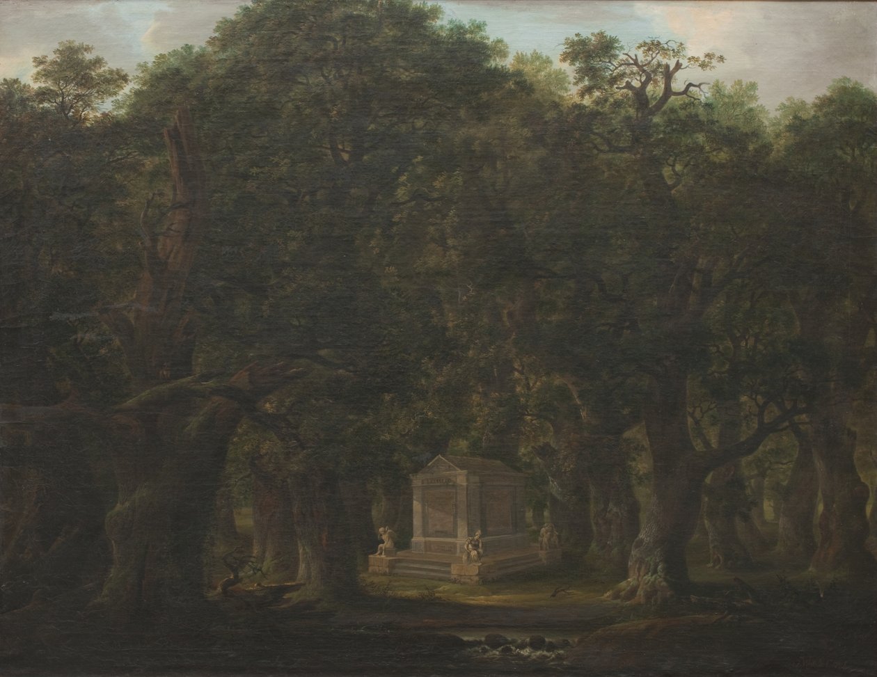 Monument in an Oak Wood by Johann Friedrich Weitsch