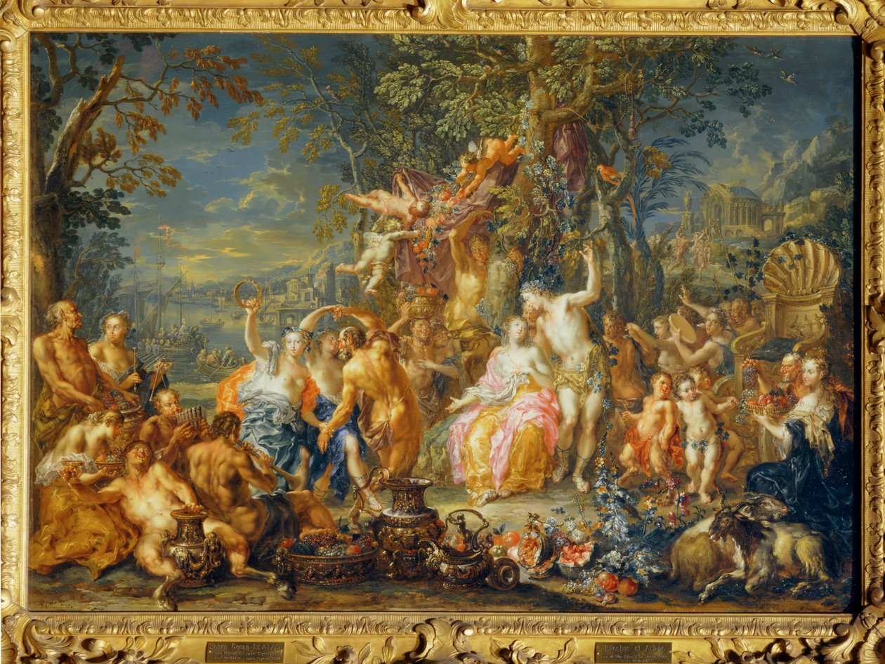 Bacchus and Ariadne by Johann Georg Platzer