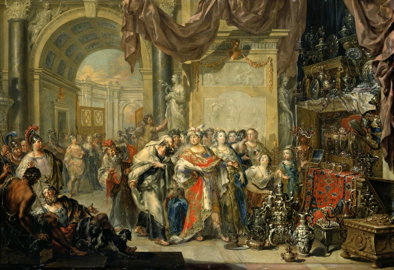 Croesus and Solon by Johann Georg Platzer