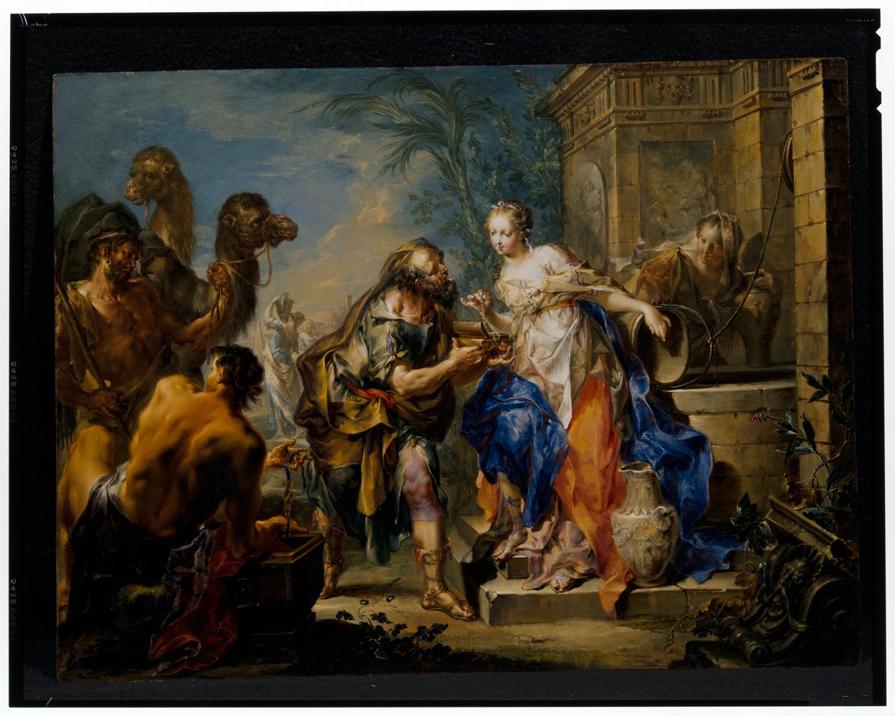 Eliezer and Rebecca by Johann Georg Platzer
