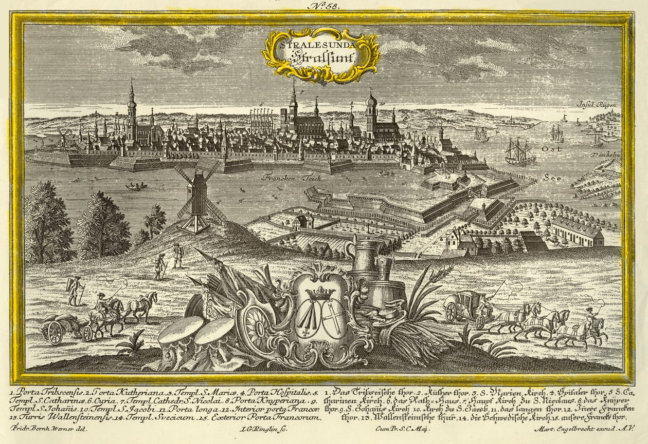 Stralsund by Johann Georg Ringlin
