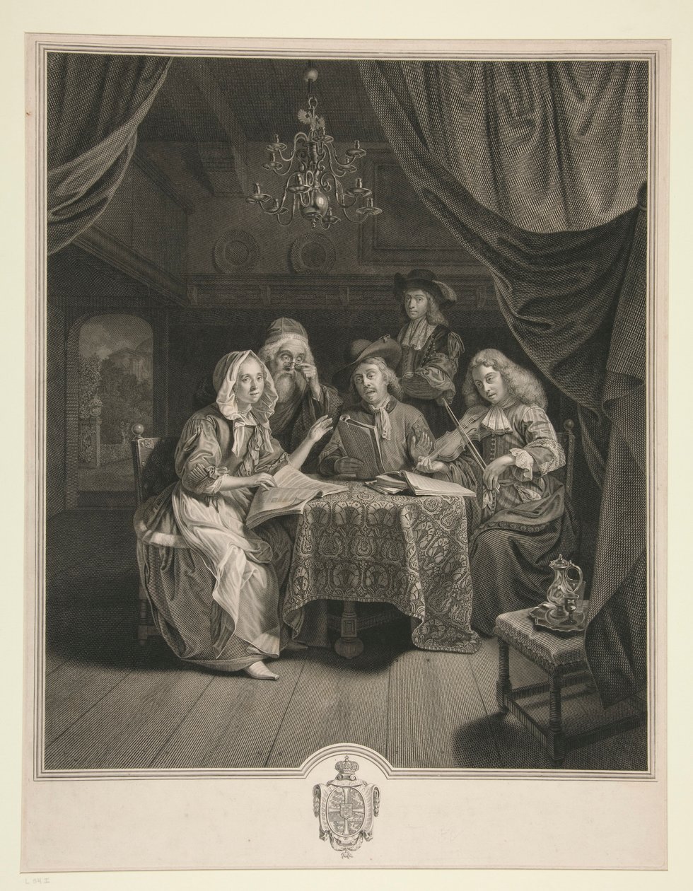 The Family Concert by Johann Georg Wille