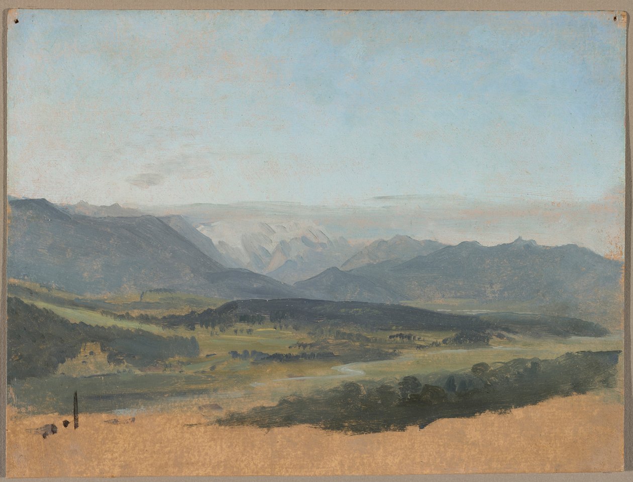 The Upper Loisach Valley by Johann Georg von Dillis