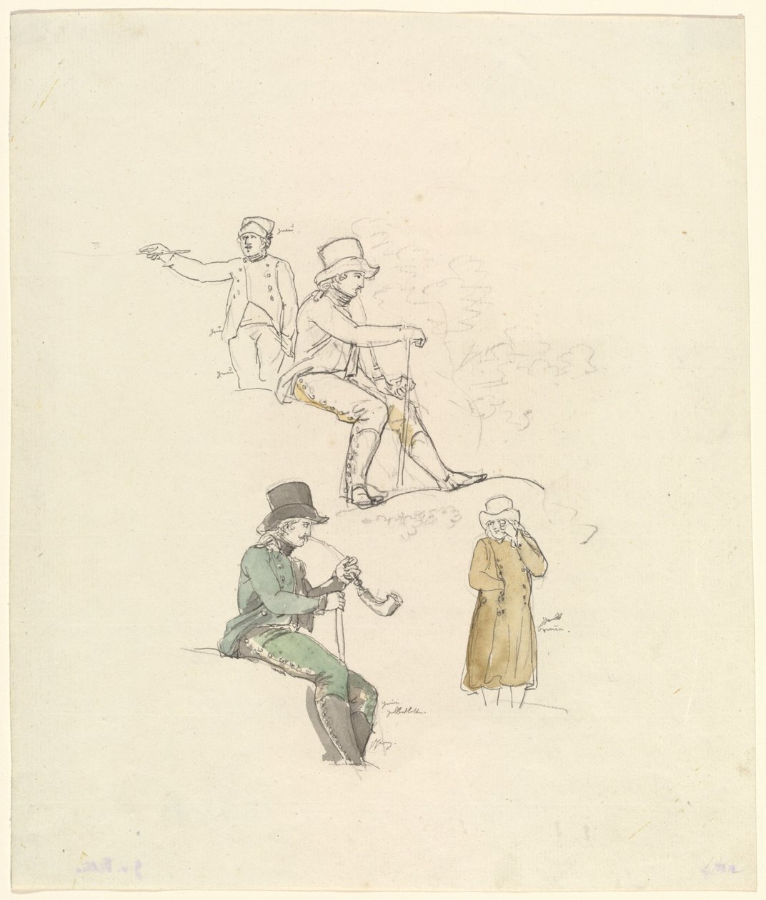 Figure Studies by Johann Georg von Dillis