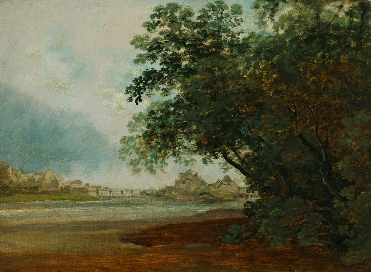 Isar with Prater Island by Johann Georg von Dillis