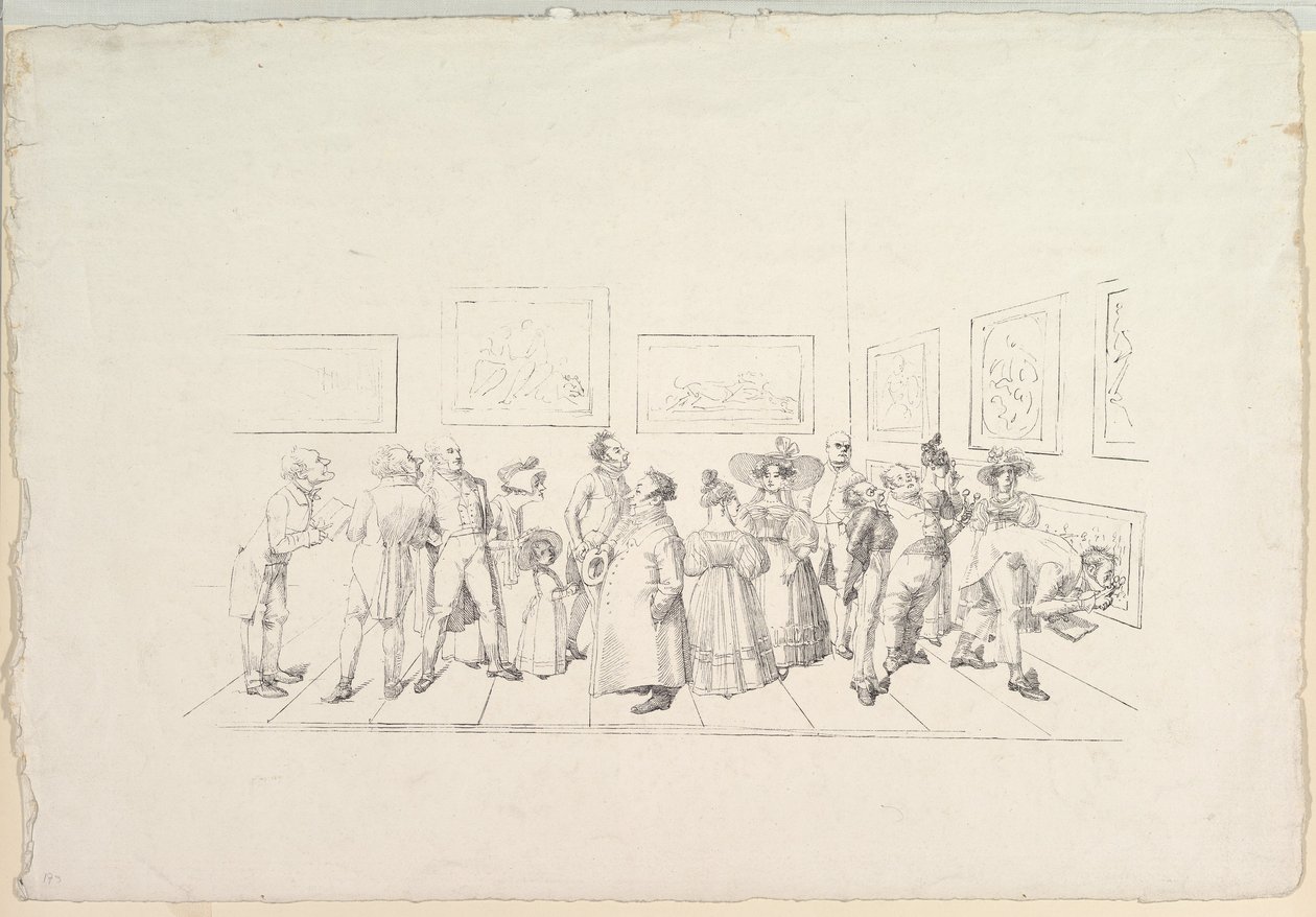 The Public at an Exhibition by Johann Gottfried Schadow