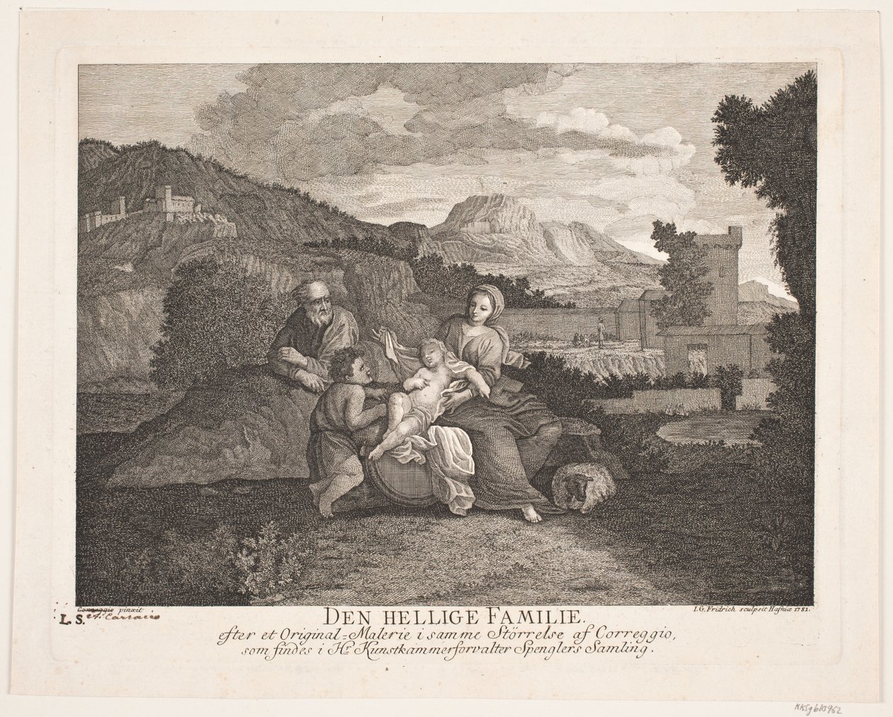 The Holy Family by Johann Gottlieb Friedrich