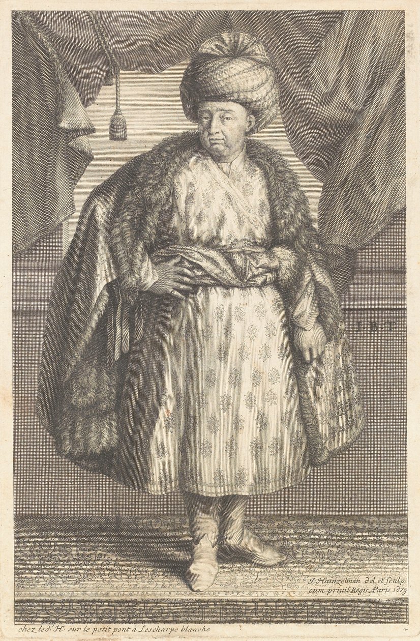 Portrait of Jean-Baptiste Tavernier by Johann Hainzelmann