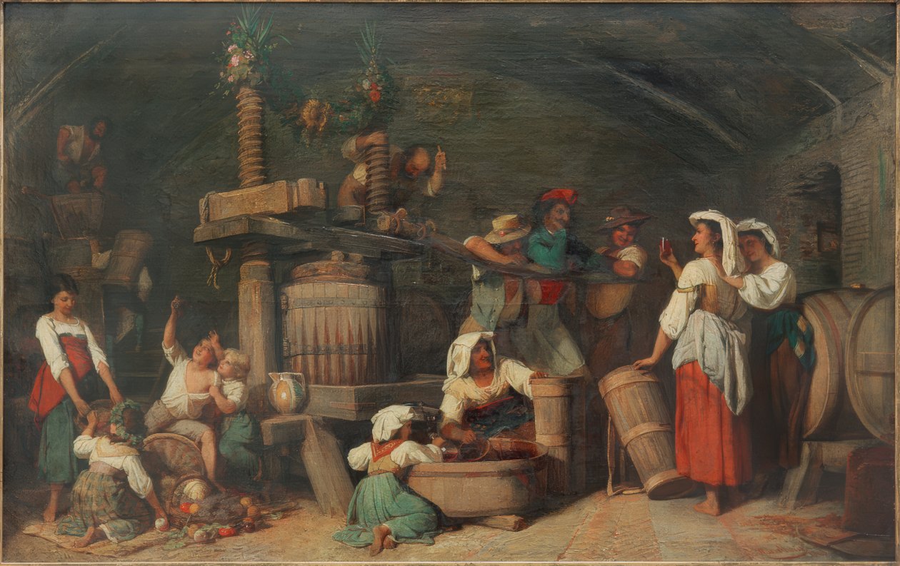 Roman Wine Press by Johann Heinrich Hasselhorst