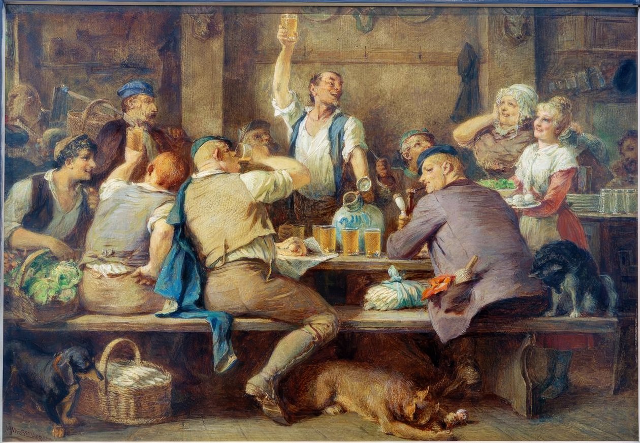 Apple Wine Tavern in Sachsenhausen by Johann Heinrich Hasselhorst