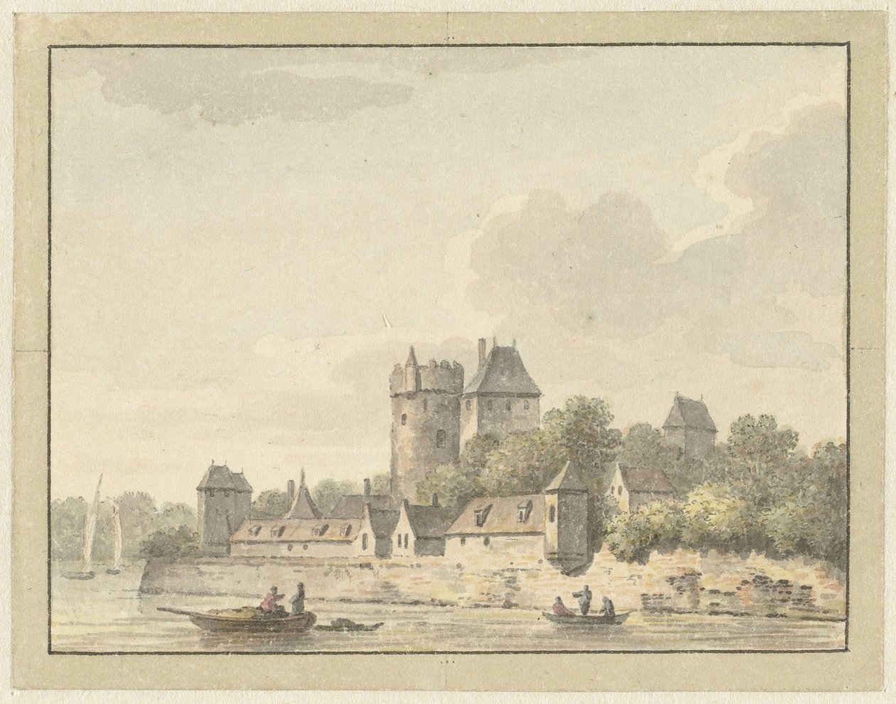 Castle Kuilenburg by Johann Heinrich Muntz