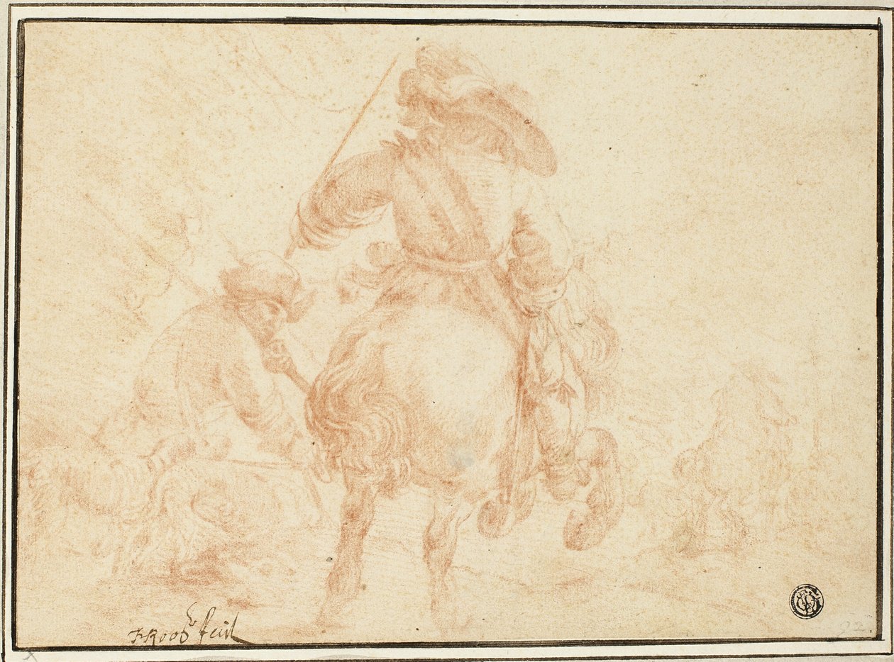 Soldiers on Horseback by Johann Heinrich Roos