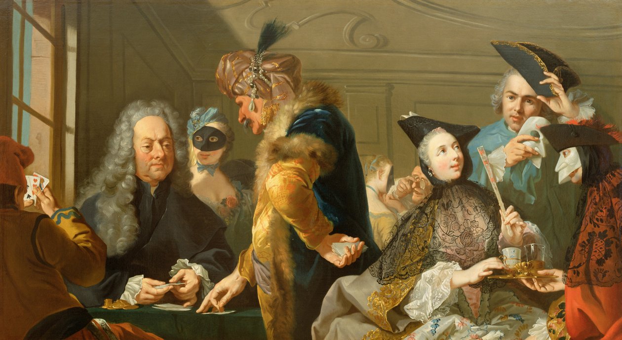 Gamblers in the Foyer by Johann Heinrich Tischbein