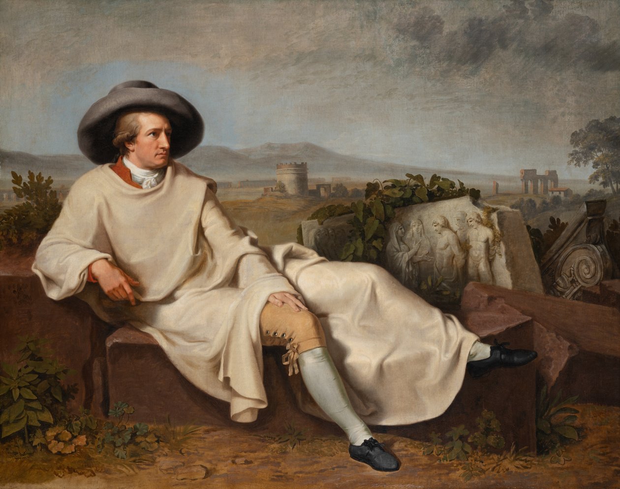 Goethe in the Roman Campagna by Johann Heinrich Wilhelm Tischbein