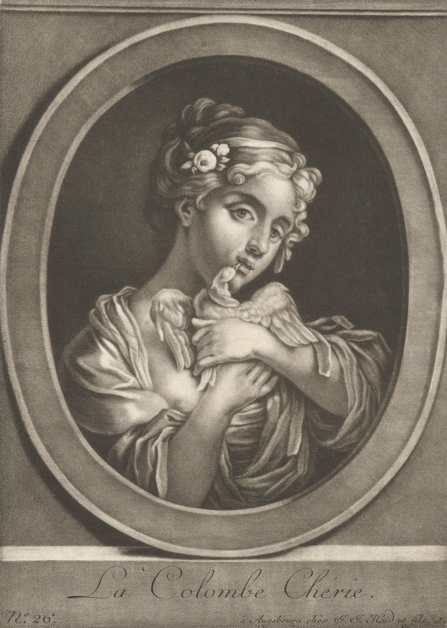The Cherished Dove by Johann Jacobus Haid