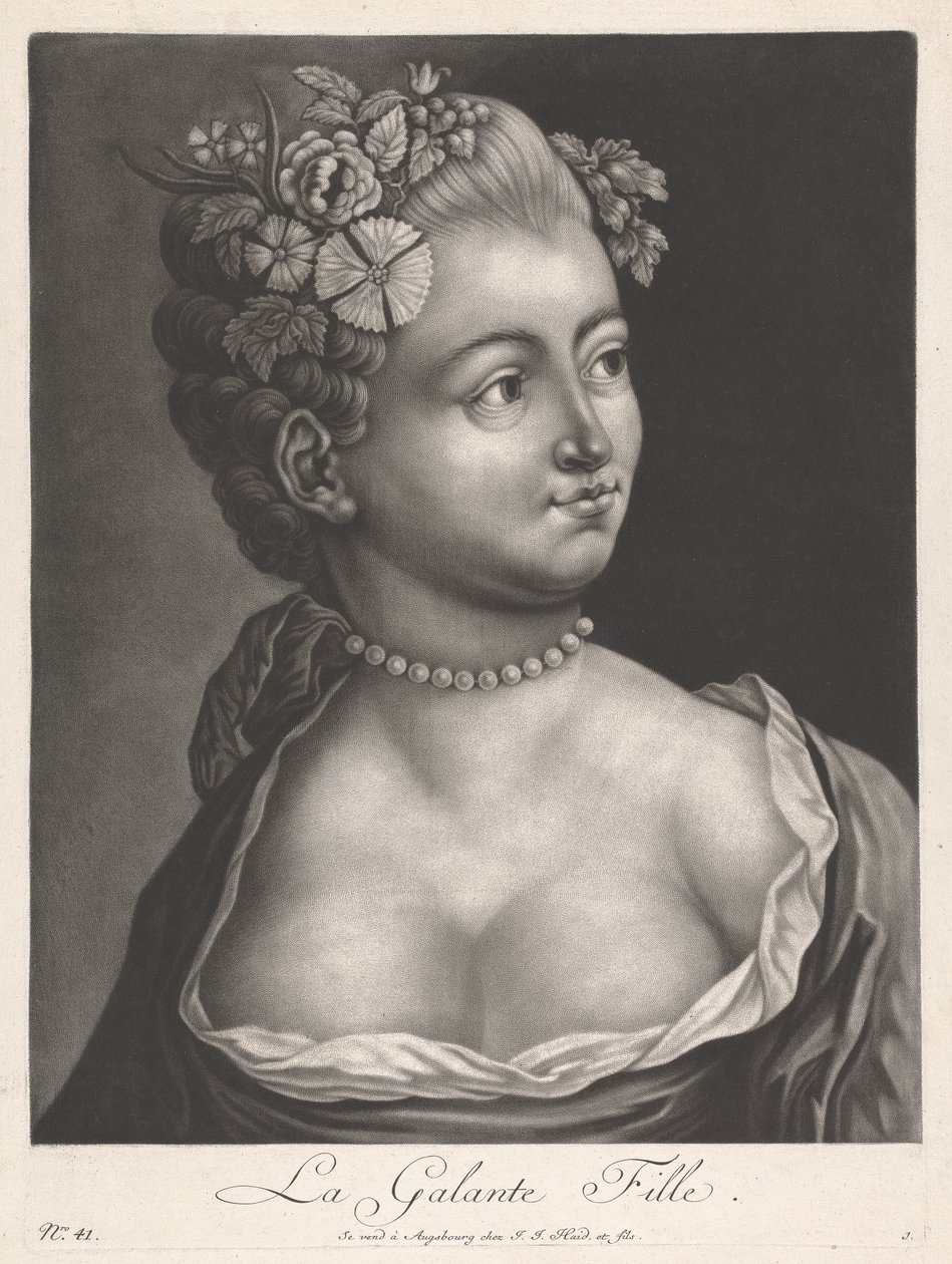 The Gallant Girl by Johann Jacobus Haid