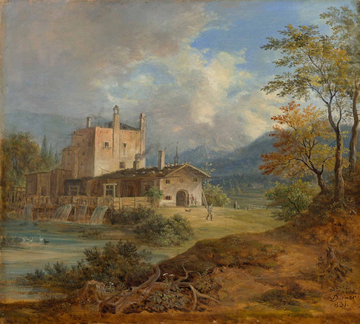 Iron Hammer in the Mountains by Johann Jakob Dorner der Jüngere