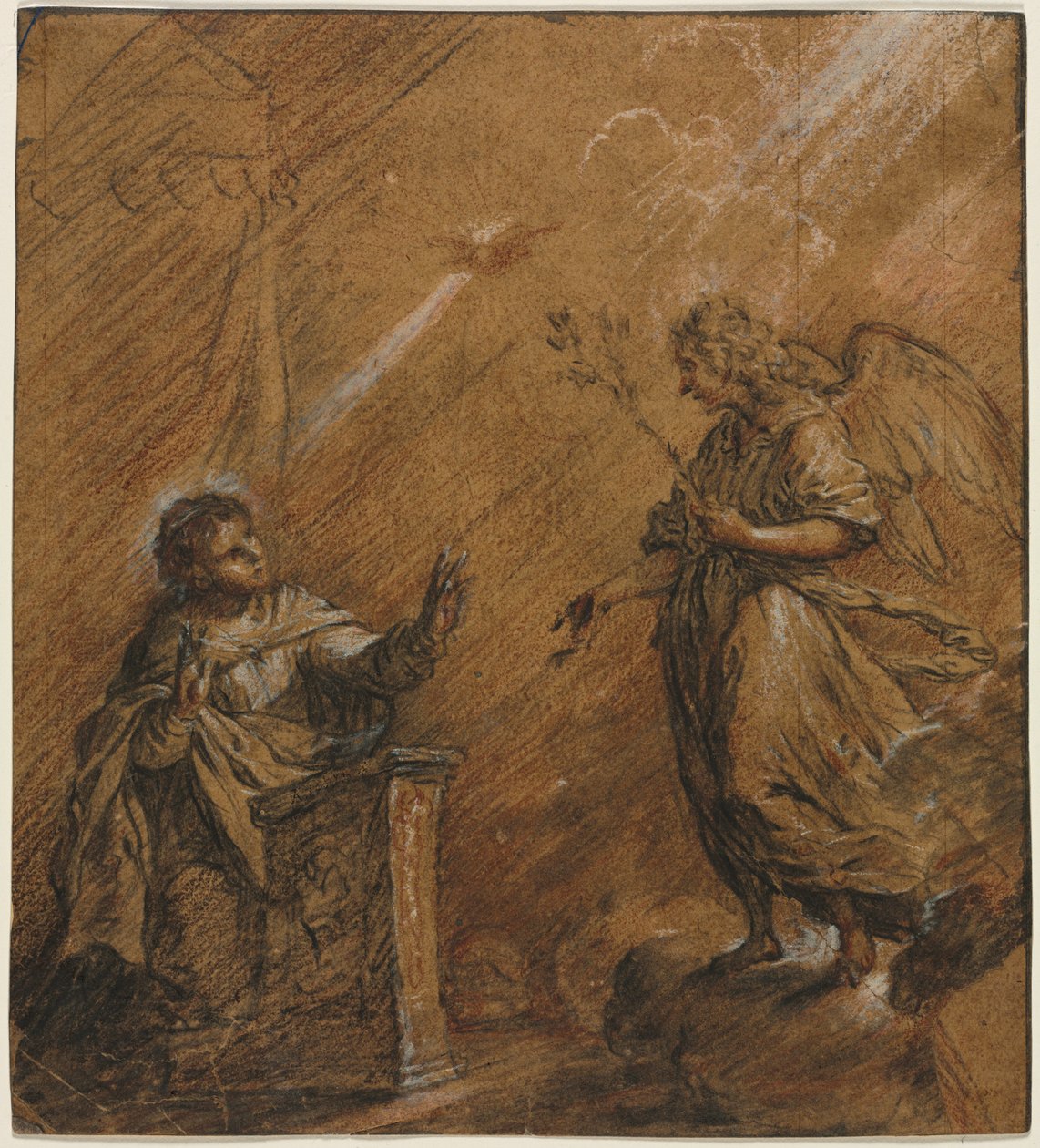 The Annunciation by Johann Jakob von Sandrart