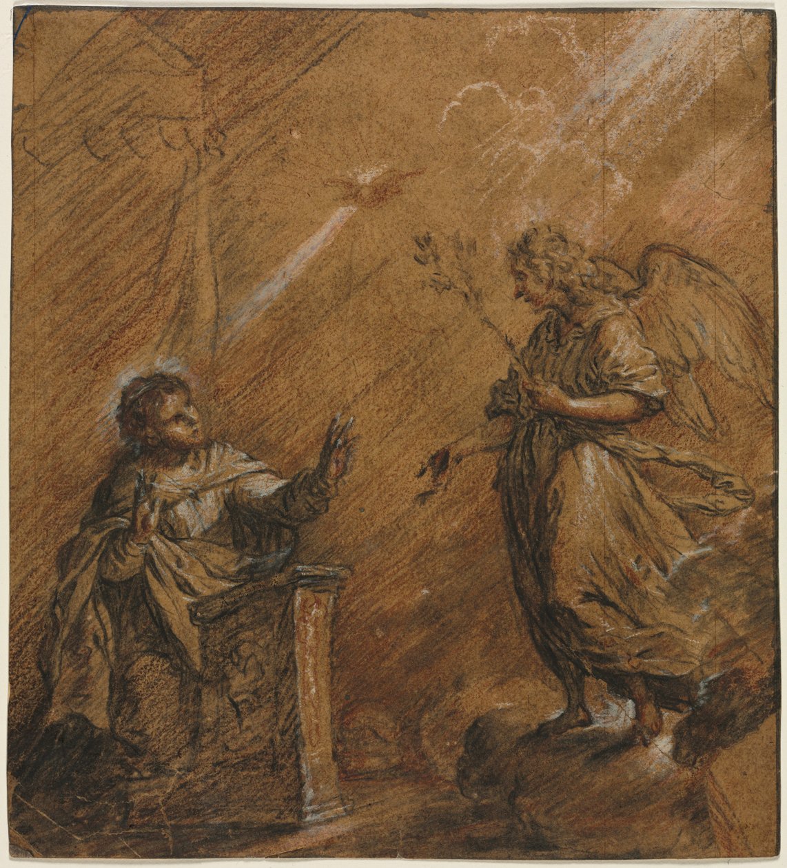 The Annunciation by Johann Jakob von Sandrart